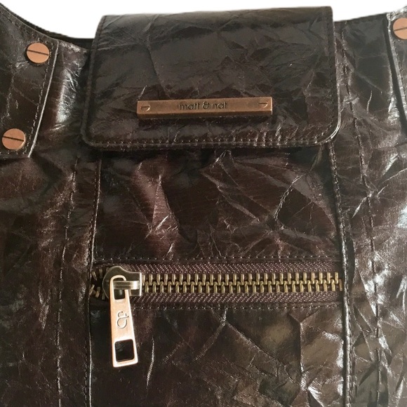 Matt & Nat Distressed Vegan Leather Purse. - Picture 6 of 6